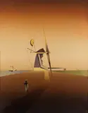 Hans Jaenisch, Inselmühle, 1975, Oil on canvas