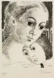 Paul Delvaux, La poupée, 1973, Lithograph