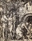 Christus in der Vorhölle by Albrecht Durer, 1509, Woodcut, sold Oct 2005
