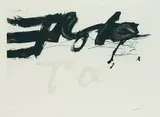 Antoni Tàpies, Équation, Etching and aquatint in colours