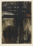 Eau-forte VII by Pierre Soulages, 1957, Etching in colours, sold Oct 2005