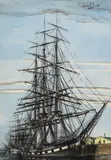 T. Lux Feininger, Clippership "Black Lord" 1874