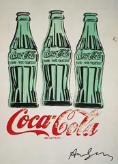Coca Cola by Andy Warhol, Offset in colours, sold Oct 2005