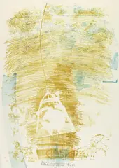 Spore by Robert Rauschenberg, 1969, Lithograph in colours, sold Oct 2005