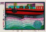 Regentag auf Liebe Wellen by Friedensreich Hundertwasser, 1971, Silkscreen in colours, sold Oct 2005