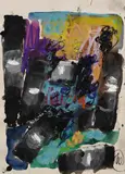 Markus Lüpertz, Ohne Titel, Watercolour