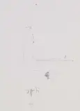 Einsamer Leser by Horst Janssen, 1971, Pencil drawing, sold Oct 2005