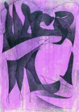 Theodor Werner, Komposition, 1964, Coloured chalk