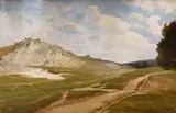 Valentin Ruths, Sandiger Weg, Oil on cardboard