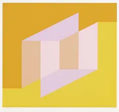 From: Never Before by Josef Albers, 1976, Silkscreen in colours, sold Oct 2005