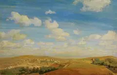 Regenstein im Harz by Valentin Ruths, Oil on cardboard, sold Oct 2005