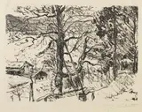 Lovis Corinth, Frühling am Walchensee, 1922, Lithograph