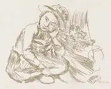Oskar Kokoschka, Trudl mit Strohhut