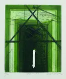 Karl Fred Dahmen, Chiemgaulegende, 1971, Etching in colours