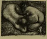 Aristide Maillol, Deux femmes dans l'herbe, 1927, Lithograph