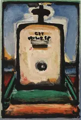 Tombeau by Georges Rouault, 1936, Etching and aquatint in colours, sold Oct 2005
