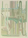 Eduardo Paolozzi, 5 sheets: Kompositionen, 1974, Silkscreen