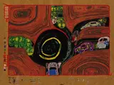 Kreisverkehr der Staßengekreuzigten by Friedensreich Hundertwasser, 1971, Silkscreen in colours, sold Oct 2005