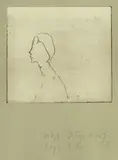Joseph Beuys, Kopf H.B, 1982, Etching