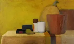 Maris Leja, Stillleben, Oil on canvas