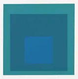 Blue Reminding by Josef Albers, 1966, Farbserigrafie auf Mohawk Superfine Bristol, sold Oct 2005