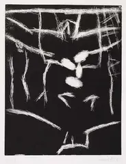Halbfigur by Georg Baselitz, 1992, Etching and aquatint, sold Oct 2005