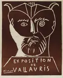 1955 Exposition de Vallauris by Pablo Picasso, 1955, Linocut, sold Oct 2005