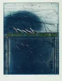 Karl Fred Dahmen, 4 Bll. Kompositionen, 1975, Etching in colours