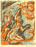 André Masson, 4 sheets: Figürliche Kompositionen, 1961, Etching and aquatint