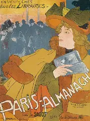 Georges de Feure, Paris-Almanach, 1894, Lithograph in colours