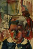Hans Hermann Hagedorn, Knabenbildnis, 1933, Watercolour