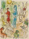 Marc Chagall, From: L'Odyssée, 1975, Lithograph in colours