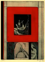 Peter Sorge, 5 Bll. Kompositionen, 1967, Etching in colours