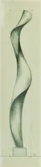 István Beöthy, Studie für Skulptur, Pencil drawing