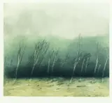 Klaus Fußmann, 4 Bll. Figürliche Darstellungen und Landschaften, 1977, Etching and aquatint