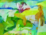 Georg Koenigstein, Strandleben I, 1989, Oil on canvas