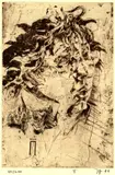 Horst Janssen, Selbstbildnis, 1976, Etching