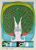 Hommage à Schröder-Sonnenstern by Friedensreich Hundertwasser, 1972, Silkscreen in colours, sold Oct 2005