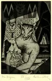 Christian Schad, Im Dogma, 1966, Etching