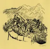 Alfred Kubin, 2 Bll.: Selbstmörderfriedhof. Frau Welt, 1923, Lithograph