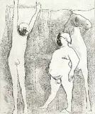 L'impiccato (Der Gehängte) by Marino Marini, 1946, Etching, sold Oct 2005