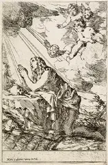 Giulio Carpioni, Büßende Maria Magdalena, Engraving