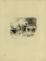 2 Bll.: Marschall. Pestleichen by Max Liebermann, 1915, Lithograph, sold Oct 2005