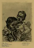 Ludwig Meidner, Herr und Mädchen (Dr. Hans Huth und Tanja)