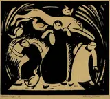 Otto Baumberger, 2 Bll.: Chinesische Gaukler. Odysseus und Sirenen