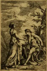Salvator Rosa, Apoll und die Sibylle von Cumae, 1661, Etching