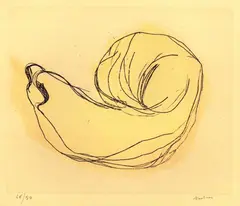 Jean Fautrier, Petite, 1947, Etching and aquatint in colours