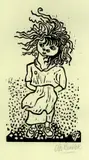 Otto Pankok, Ehra im Wind (Kind im Wind)