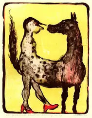 Siegfried Kaden, 4 Bll. Figürliche Kompositionen, 1974, Etching