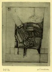 Ohne Titel by Giò Pomodoro, 1960, Etching, sold Oct 2005